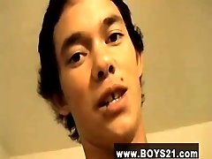 Hot gay scene Marke cubs first, shooting a meaty cum fountain onto