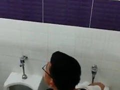 2 guys in the toilet