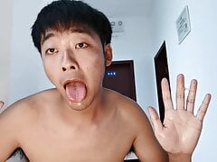 Asian boys Amateur twink boy Mastubating china cum cute teen cam