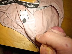 Cumming on used panties
