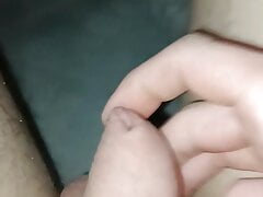 Unwashed young dick with smegma masturbation